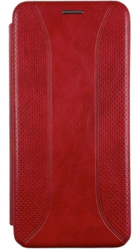 Чехол-книжка Perforation на Samsung Galaxy A12 красный