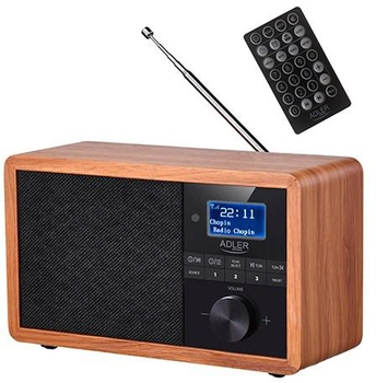 Odbiornik radiowy Adler AD 1184 Portable Digital Black Wood (OAVADLBUD0003)
