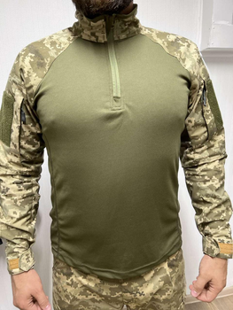 Тактическая кофта рубашка убакс ubacs мужская армейская боевая военная для ВСУ размер 2XL 56-58 цвет пиксель