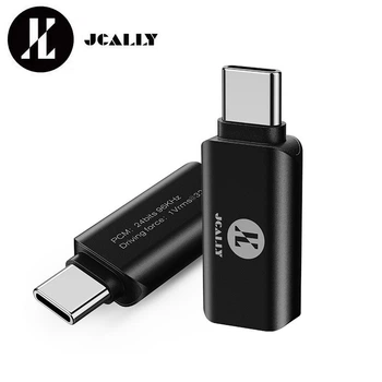 Підсилювач звуку, перехідник, зовнішня звукова карта, ЦАП, DAC Jcally JA02 Type C to 3,5 мм Black