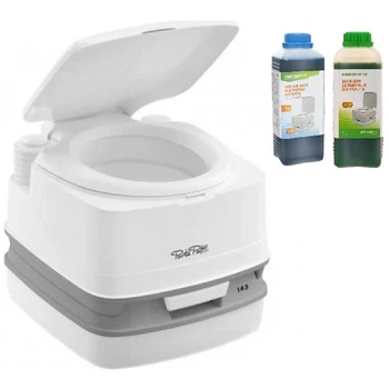 Биотуалет Thetford Porta Potti 145 + жидкость для нижнего и верхнего бака Кемпинг