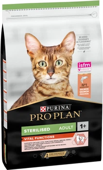 Сухой корм для кошек Purina Pro Plan Sterilised Senses с лососем 10 кг (7613036517164)