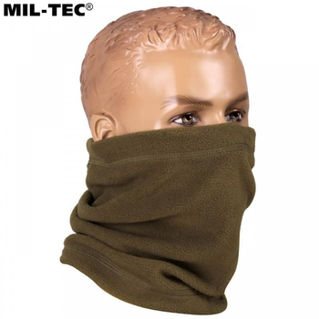 Флисовый горловый шарф Mil-Tec® Oliv