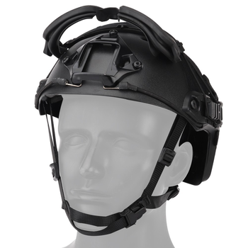 Очки под шлем FAST прозрачная линза, Black (для Airsoft, Страйкбол)