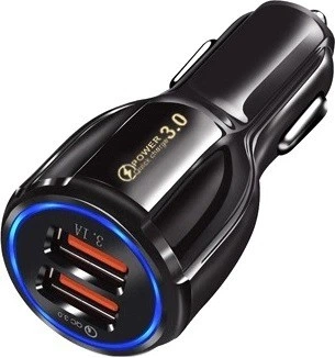 Автомобильное зарядное устройство CWa 2USB PD18W QC 3.0 Black (CT050555)