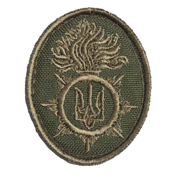Шеврон на липучці кокарда Національної Гвардії України 3,5х4,5 см (800029524) TM IDEIA