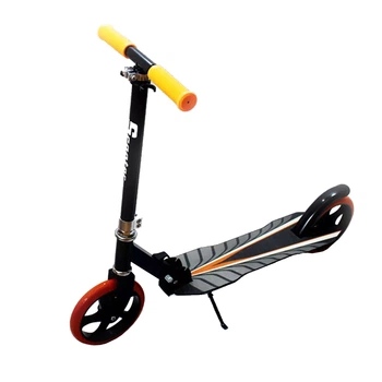Двухколесный складной самокат Bavar Sport Scooter 2017, ножной тормоз, колеса 200 мм, Оранжевый