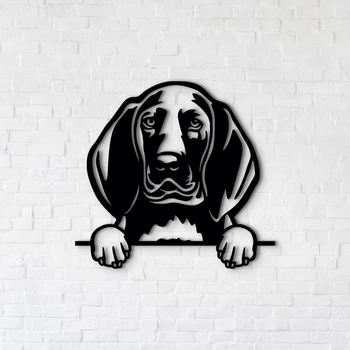 Декоративное панно из дерева Woodyard Красный кунхаунд 40x43 см Черный (5381sBlack16)