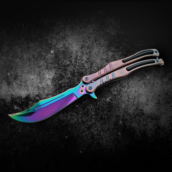 Нож складной Бабочка Разноцветный Градиент (хамелеон) из игры CS:GO