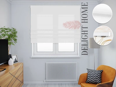 Римская штора система Light I&H Джуси велюр Белый 140*170 см