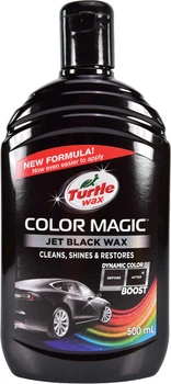 Поліроль для кузова Turtle Wax Color Magic Jet Black Wax 500 мл, чорний віск для авто, відновлення кольору та блиску