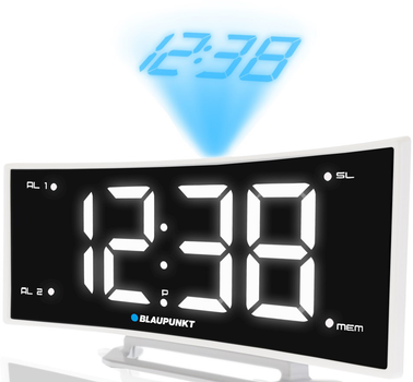 Радіоприймач Blaupunkt radio Clock Black, White (CRP7WH)