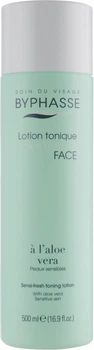 Лосьйон-тонік з алое віра для чутливої ​​шкіри обличчя - Byphasse Sensi-fresh Toning Lotion 500ml