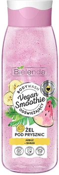 Гель для душу "Кавун та банан" Bielenda Vegan Smoothie Shower Gel 400g (909941-981253-2)