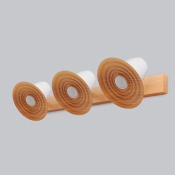 Светильник для зеркала настенный Gaff Orbit Natural wood Белый