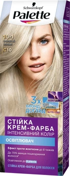 Стойкая крем-краска для волос Palette Schwarzkopf ICC 10-1 (C10) - Серебристый блондин (510663-930042-2)