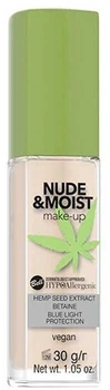 Тональный крем Bell Cosmetics HypoAllergenic Nude & Moist Vegan 02 - Beige (30 г) (884060-1075244-2)