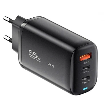 Зарядное устройство Essager 65W для ноутбука и гаджетов 45W+20W (Чёрный)