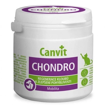 Canvit Chondro Cat хондропротекторы витамины для суставов и связок для котов (100 г)