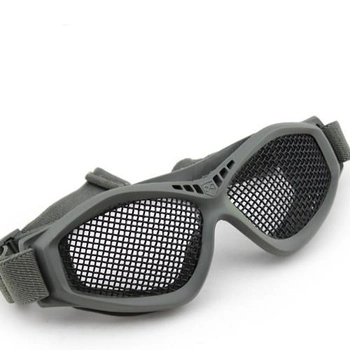 Захисні окуляри-сітка V3 OLIVE великі плетенка (для Airsoft, Страйкбол)