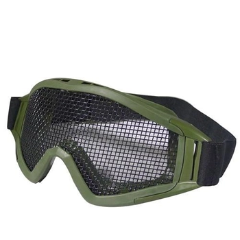 Захисні маска-окуляри Desert Locusts плетенка OLive (для Airsoft, Страйкбол)