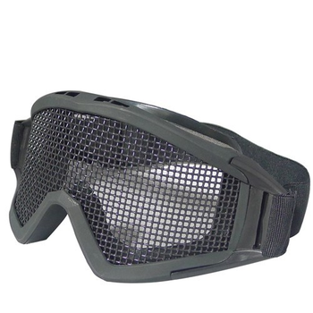 Защитная маска-очки Desert Locusts плетенка Black (для Airsoft, Страйкбол)