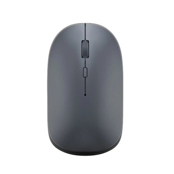 Беспроводная мышь Wiwu Dual WM104 с аккумулятором и Bluetooth (Type-C, USB 2.4 ГГц, компьютерная, бесшумная, для Macbook) - Темно- серый