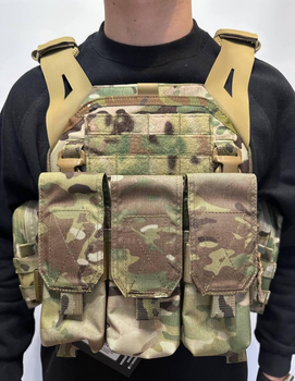 Плитоноска WAS Warrior LPC V1 DFP TEMP with Triple M4 5.56mm, 2x Utility Pouches
