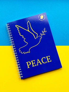 Блокнот еженедельник"Голубь мира" патриотический А5 недатированный