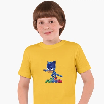 Детская футболка Герои в масках (PJ Masks) (25186-1614) 158-164 см Хлопок Желтый