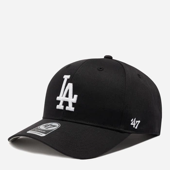 Кепка літня 47 Brand Mvp 47 Brand LOne Size Angeles Dodgers Raised Bas B-Rac12Ctp-Bka One Size Чорний/Сірий (194602042855)