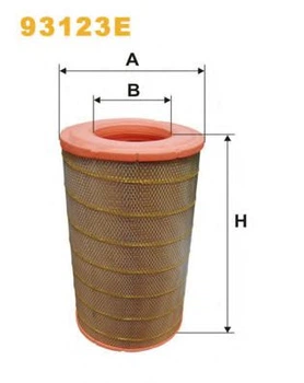 Фільтр повітря WIX FILTERS 447/2 = 93123E WIX Filters (93123E)