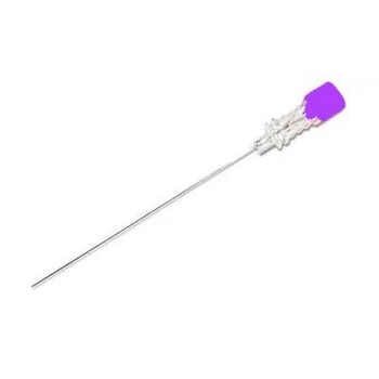 Игла для спинальной анестезии Medicare (тип Квинке) 24 G (0,55*88 мм) фиолетовая