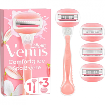 Бритва Gillette Venus Comfortglide Spa Breeze із 4 змінними картриджами (7702018469727)