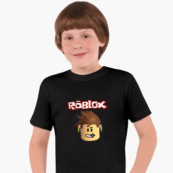 Детская футболка для мальчиков Роблокс (Roblox) (25186-1713-9) 122-128 см Хлопок Черный