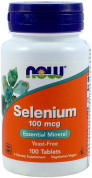 Now Foods Selen 100 mcg 100 tabletek Odporność (N1480)
