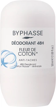 Rolkowy dezodorant Byphasse z kwiatami bawełny 48 godzin 50 ml (8436097095124)
