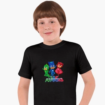 Детская футболка Герои в масках (PJ Masks) (25186-1612) 104-110 см Хлопок Черный