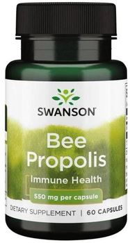Swanson Bee Propolis 550 mg 60 kapsułek (SW324)