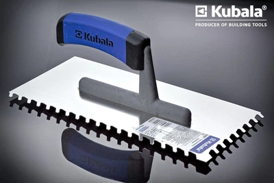 Шпатель Kubala зубчатый для плитки &nbsp;270 мм косой зуб 8 х 8 мм 0487