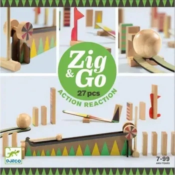 Деревянный конструктор zig & go - 27 деталей (DJ05641)