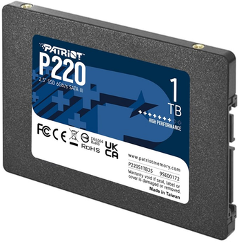 Patriot P220 1TB 2.5" SATAIII TLC (P220S1TB25)