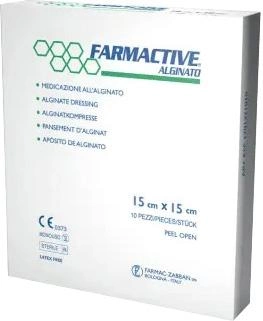 Альгинатная повязка Farmac-Zabban Альгинато 15 см х 15 см (1701371515)