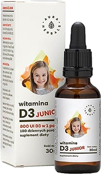 Witamina D3 Aura Herbals Junior 30 ml (AH665)