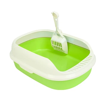Туалет для кошек с лопаткой Taotaopets 226611 Green