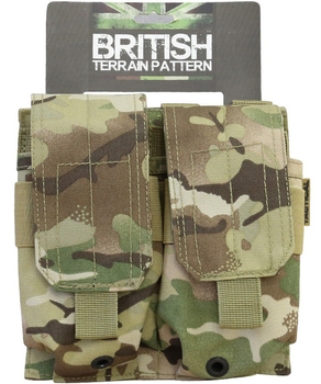 Підсумок тактичний військовий під магазини АК KOMBAT UK Double Original Style Mag TR_kb-dosmp-btp