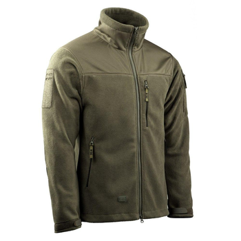Тактическая куртка зимняя армейская M-Tac Alpha Microfleece Gen.II Army Olive оливковая флиска S (OPT-35421)