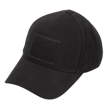 Бейсболка тактическая военная Legion 100% Х/Б Black армейская черная кепка (OPT-6841)