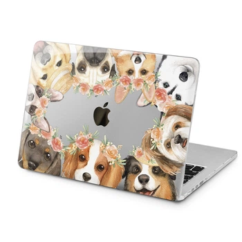 Чехол пластиковый для Apple MacBook Neo 13 (A18 Pro) 2026 (Милые собачки) A3404 макбук нэо 13" inch