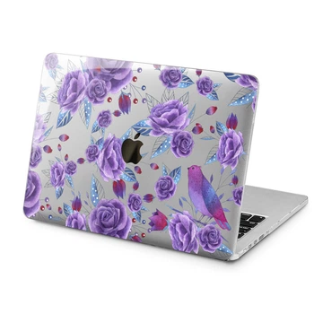 Чохол пластиковий для Apple MacBook Pro 14 M1 M2 M3 M4 M5 2021-2026 (Фіолетова флора) A2442/A2779/A2918/A2992/A3401/A3112/A3185/A3434/A3426/A3427 макбук